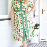 Maya Shirt Dress in hello sunshine cream