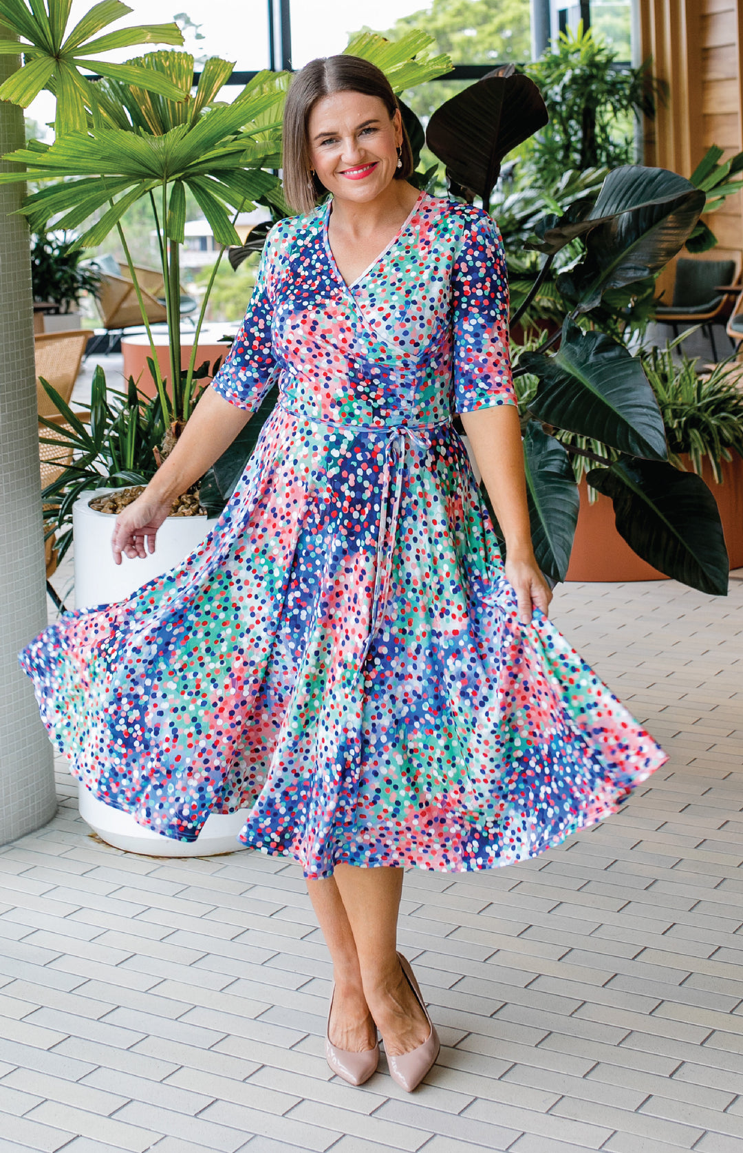 Lucinda Dress in moment of madness multi