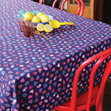Tablecloth Medium in queen of hearts navy