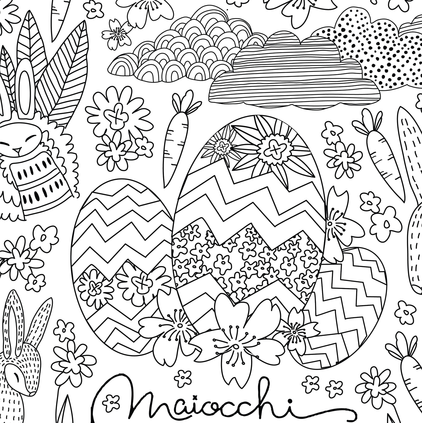 Colour in and WIN this Easter xo