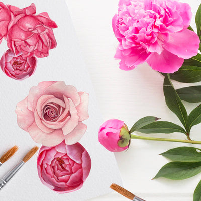 Our Pretty in Peony print in the making xo