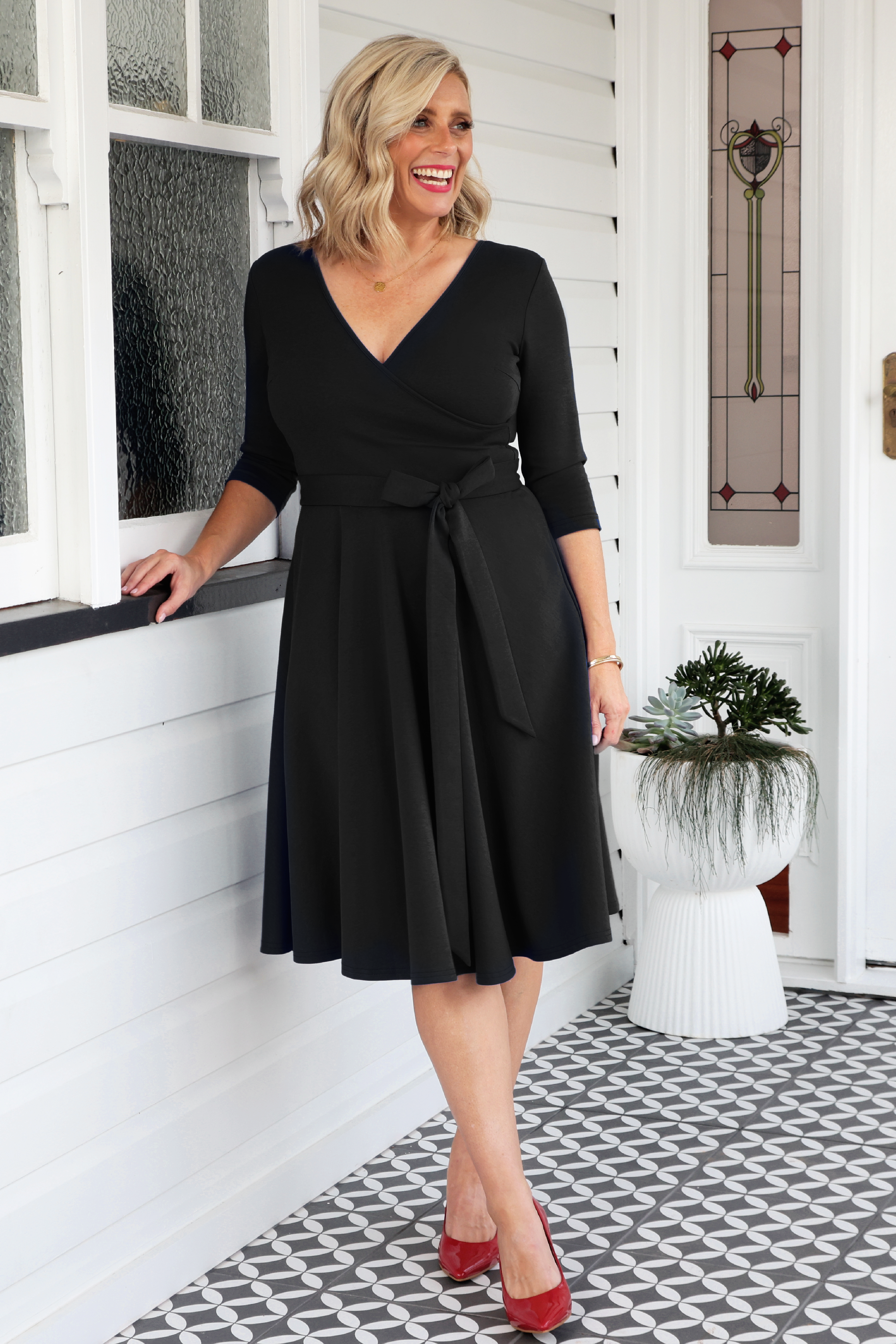 Maiocchi  classic little black dress - Amelia Dress in Black
