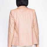 Lily Linen Blazer in blush