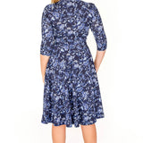 Lucinda Dress in navy swoon