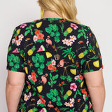 Holiday Tee in hello sunshine black