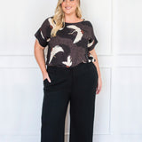 PRE-ORDER Bianca Slim Ponte Pant in black
