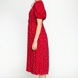 Seychelles Dress in dotty red