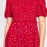Seychelles Dress in dotty red