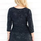 Blossom Reversible Top in black lace