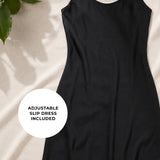 Victoria Dress in black diamond