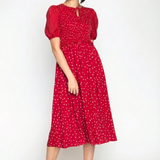 Seychelles Dress in dotty red