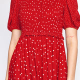 Seychelles Dress in dotty red