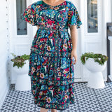 Adeline Dress in truly madly navy