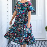 Adeline Dress in truly madly navy