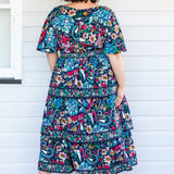 Adeline Dress in truly madly navy