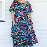 Adeline Dress in truly madly navy