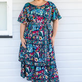 Adeline Dress in truly madly navy
