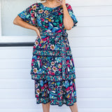 Adeline Dress in truly madly navy