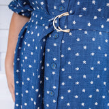 Alison Shirt Dress in floral denim