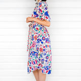 Alison Shirt Dress in folk fairytale cream