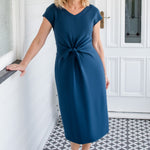 Flattering Maiocchi work dress - All My Love Dress in Teal