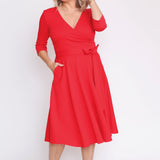 Amelia Dress in red