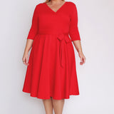 Amelia Dress in red