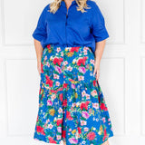 Annabel Blouse in cobalt