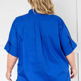 Annabel Blouse in cobalt