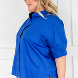 Annabel Blouse in cobalt