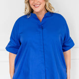 Annabel Blouse in cobalt