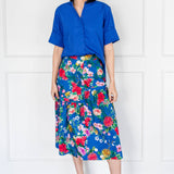 Annabel Blouse in cobalt