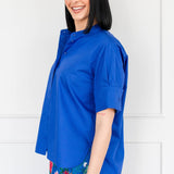 Annabel Blouse in cobalt