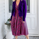 Arabella Dress in sparkle stripes