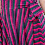 Arabella Dress in sparkle stripes