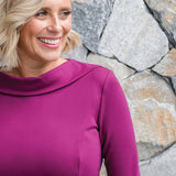 Audrey Dress in plum