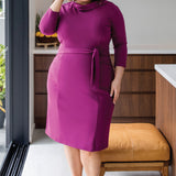 Audrey Dress in plum