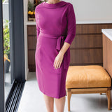 Audrey Dress in plum
