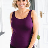 Bamboo Cami in mulberry