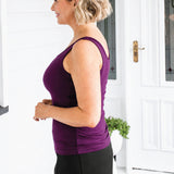 Bamboo Cami in mulberry