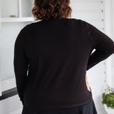 Bella Bamboo Cardie long sleeve in black