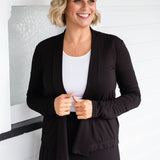 Bella Bamboo Cardie long sleeve in black