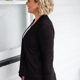 Bella Bamboo Cardie long sleeve in black