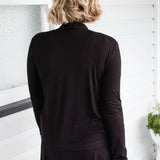 Bella Bamboo Cardie long sleeve in black