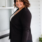 Bella Bamboo Cardie long sleeve in black