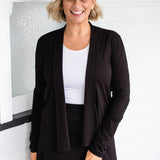 Bella Bamboo Cardie long sleeve in black