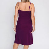 Bamboo Slip Dress in mulberry