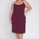 Bamboo Slip Dress in grape