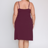 Bamboo Slip Dress in grape