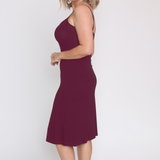 Bamboo Slip Dress in grape